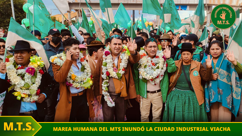 En la ciudad de Viacha liderado por sus candidatos Patzi y Chávez