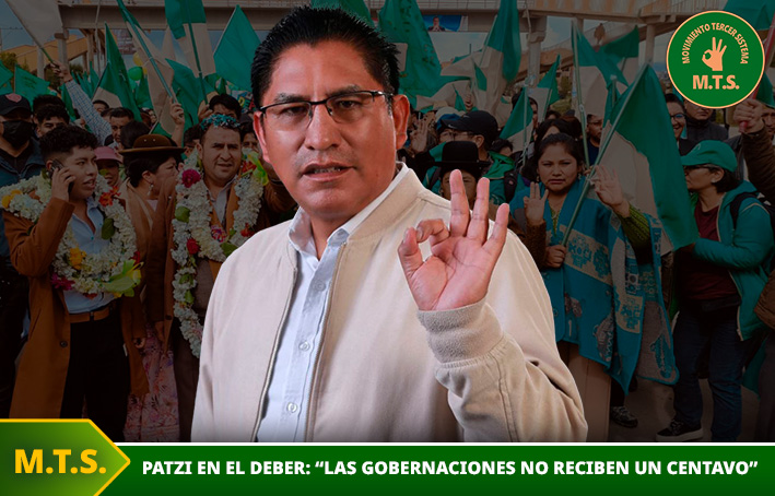 Patzi en EL DEBER: “las Gobernaciones no reciben un centavo de la coparticipación tributaria”