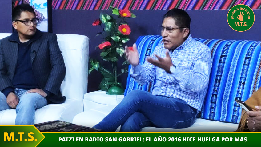 Patzi en Radio San Gabriel: «El año 2016 hice huelga por más recursos para La Paz»