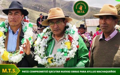 Patzi comprometió ejecutar nuevas obras para Ayllus Machaqueños