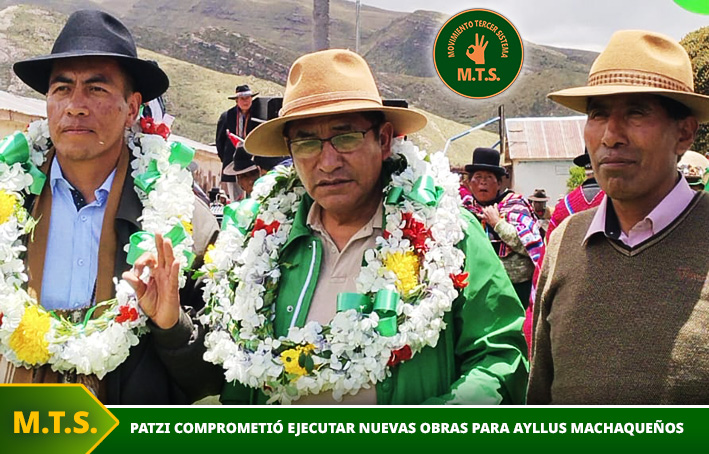 Patzi comprometió ejecutar nuevas obras para Ayllus Machaqueños