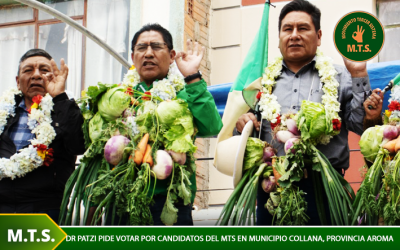 Dr Patzi pide votar por candidatos del M.T.S. en municipio Collana, Provincia Aroma
