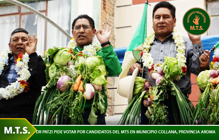 Dr Patzi pide votar por candidatos del M.T.S. en municipio Collana, Provincia Aroma