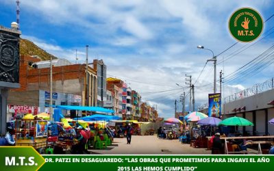 Dr. Patzi en Desaguaredo: “Las obras que prometimos para Ingavi el año 2015 las hemos cumplido”