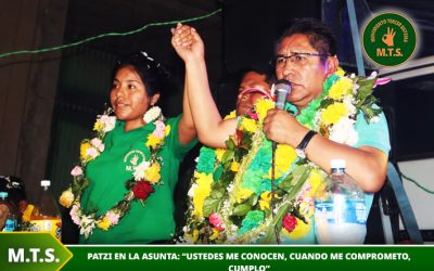 Patzi en la Asunta: “Ustedes me conocen, cuando me comprometo, cumplo”