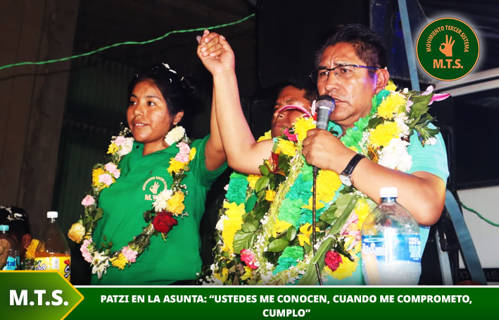 Patzi en la Asunta: “Ustedes me conocen, cuando me comprometo, cumplo”