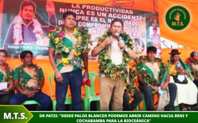 Patzi: “Desde Palos Blancos podemos abrir camino hacia Beni y Cochabamba”