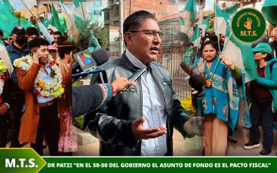 Dr. Patzi “En el 50-50 del gobierno el asunto de fondo es el pacto fiscal”