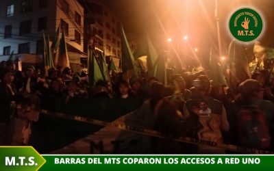 Debate Electoral Obligatorio: Barras del M.T.S. coparon con cánticos y banderas los accesos a Red Uno