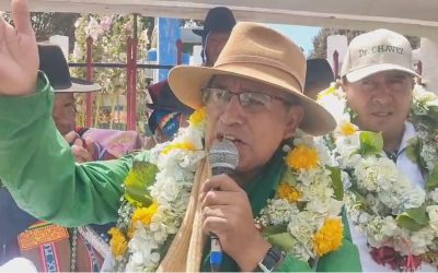 Candidatos Patzi y Chavez recibieron mucho apoyo en la feria y de autoridades de Marka Viacha