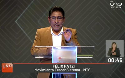 Dr Patzi consolidó su irrebatible Propuesta Electoral y salió aventajado en el debate de candidatos a Gobernador