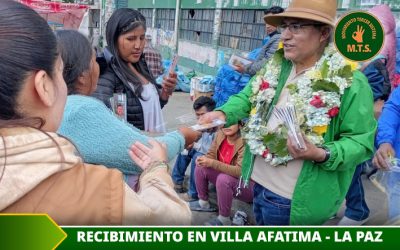 Dr Patzi: “Muchas gracias avenida Periférica y villa Fátima por su enorme cariño, eso nos compromete”