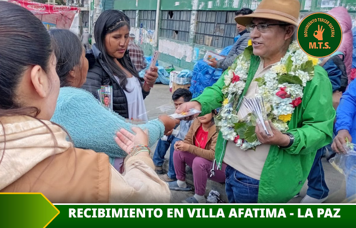 Dr Patzi: “Muchas gracias avenida Periférica y villa Fátima por su enorme cariño, eso nos compromete”
